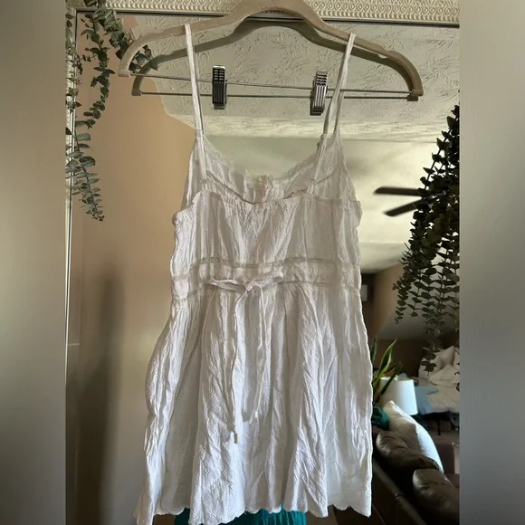Vintage white eyelet babydoll top - Picture 2 of 5